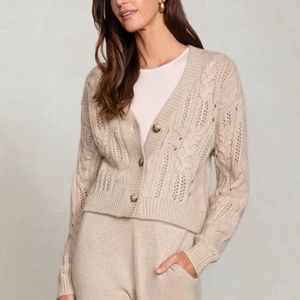 Luxury Cable Knit Cardigan from NakedCashmere